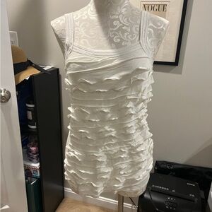 Express off white dressy tank